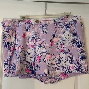 Lilly Pulitzer Lilac Verbena Elephant Callahan Shorts